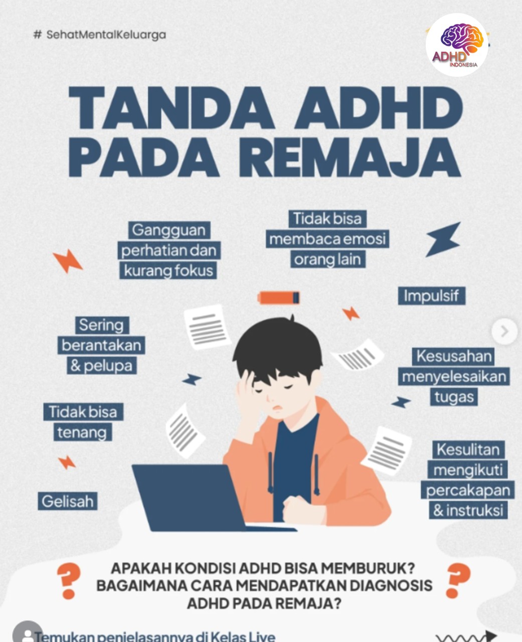 Screening ADHD Non-Diagnostik: Edukasi Awal bagi Orang Tua di Kabupaten Mamuju